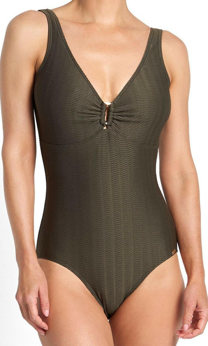 Jantzen Sky High Buckle One Piece - Army.