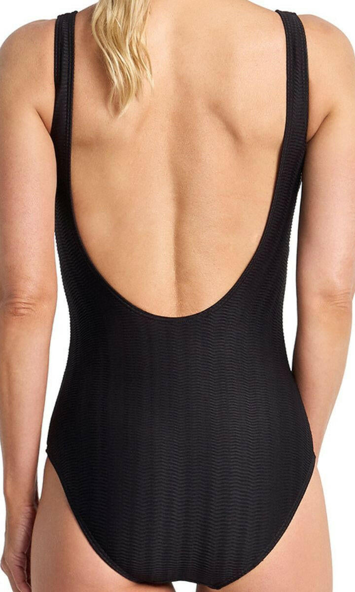 Jantzen Sky High Buckle One Piece - Black.