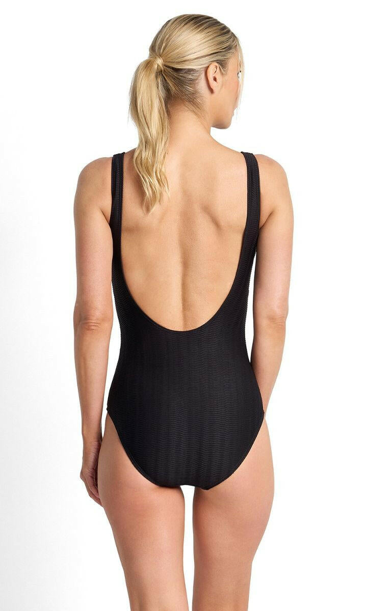 Jantzen Sky High Buckle One Piece - Black.