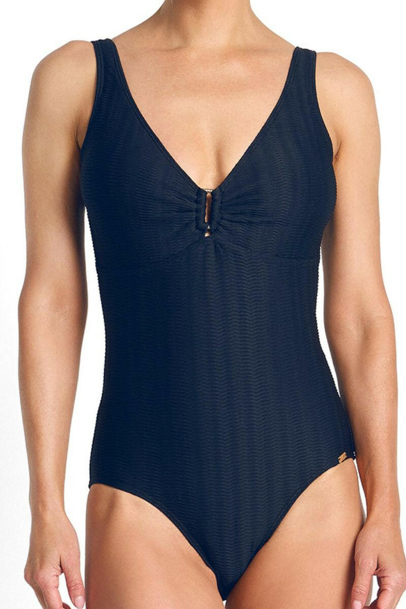Jantzen Sky High Buckle One Piece - Navy.