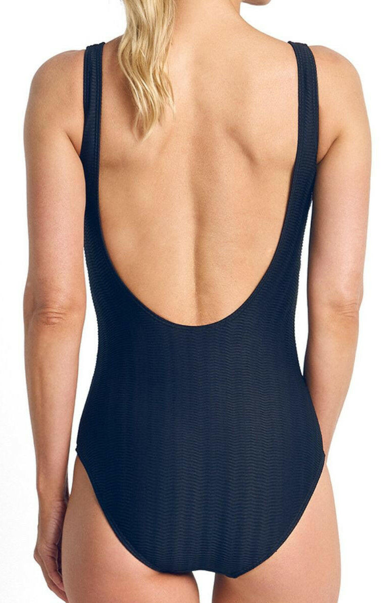 Jantzen Sky High Buckle One Piece - Navy.