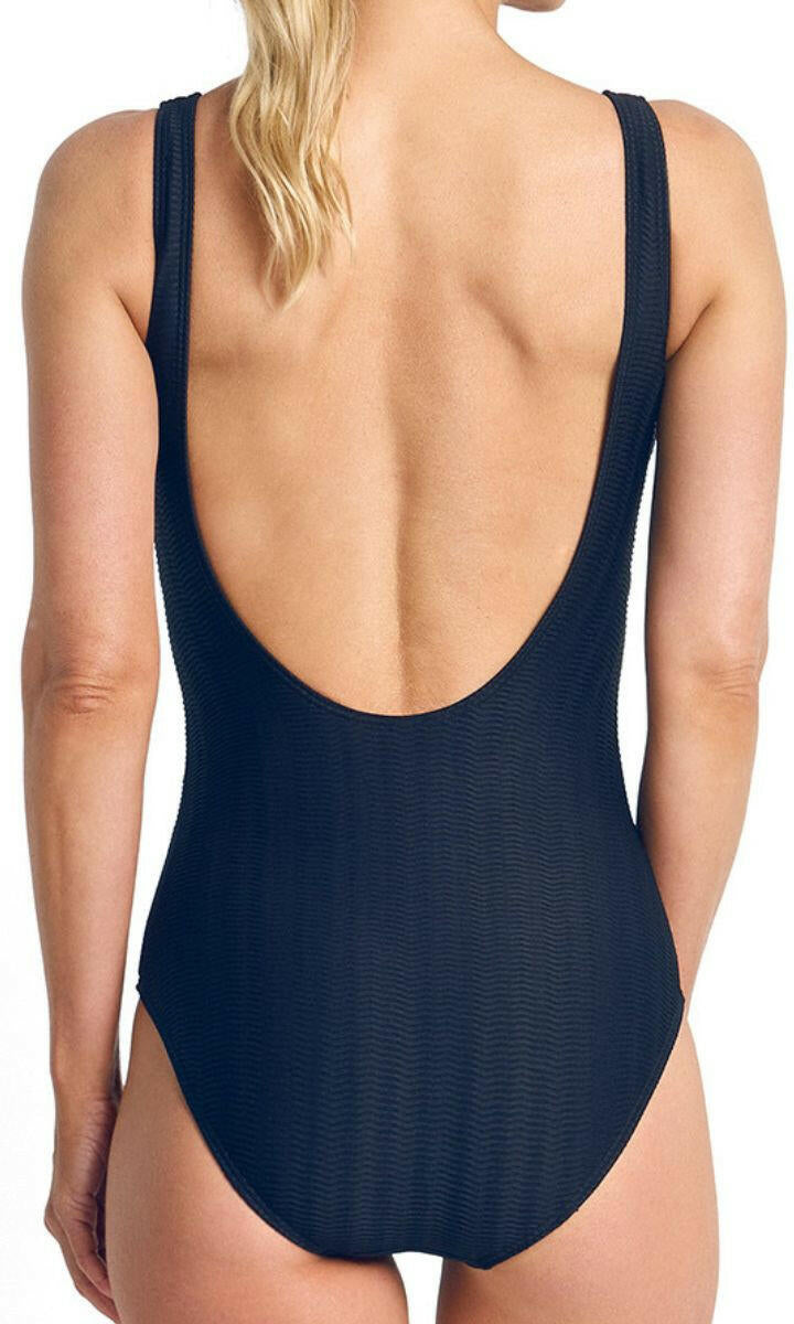 Jantzen Sky High Buckle One Piece - Navy.