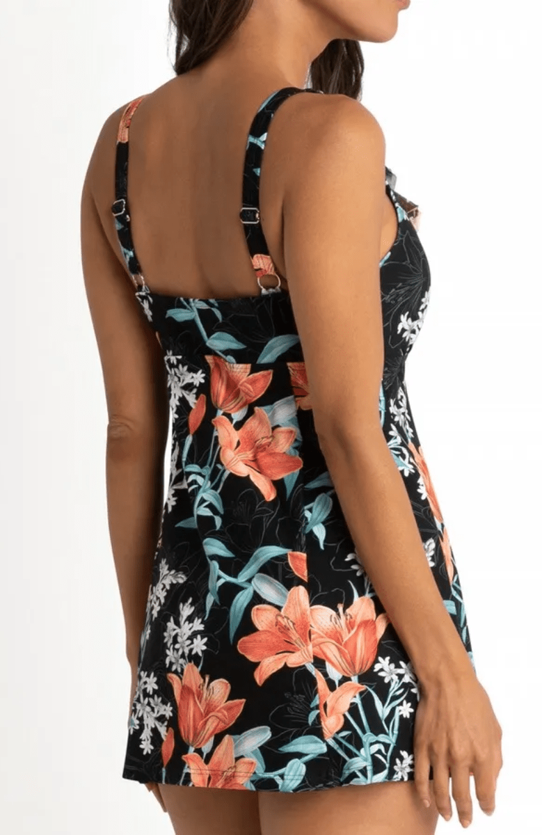 Jantzen Lily Garden Ruffle Swim Dress.