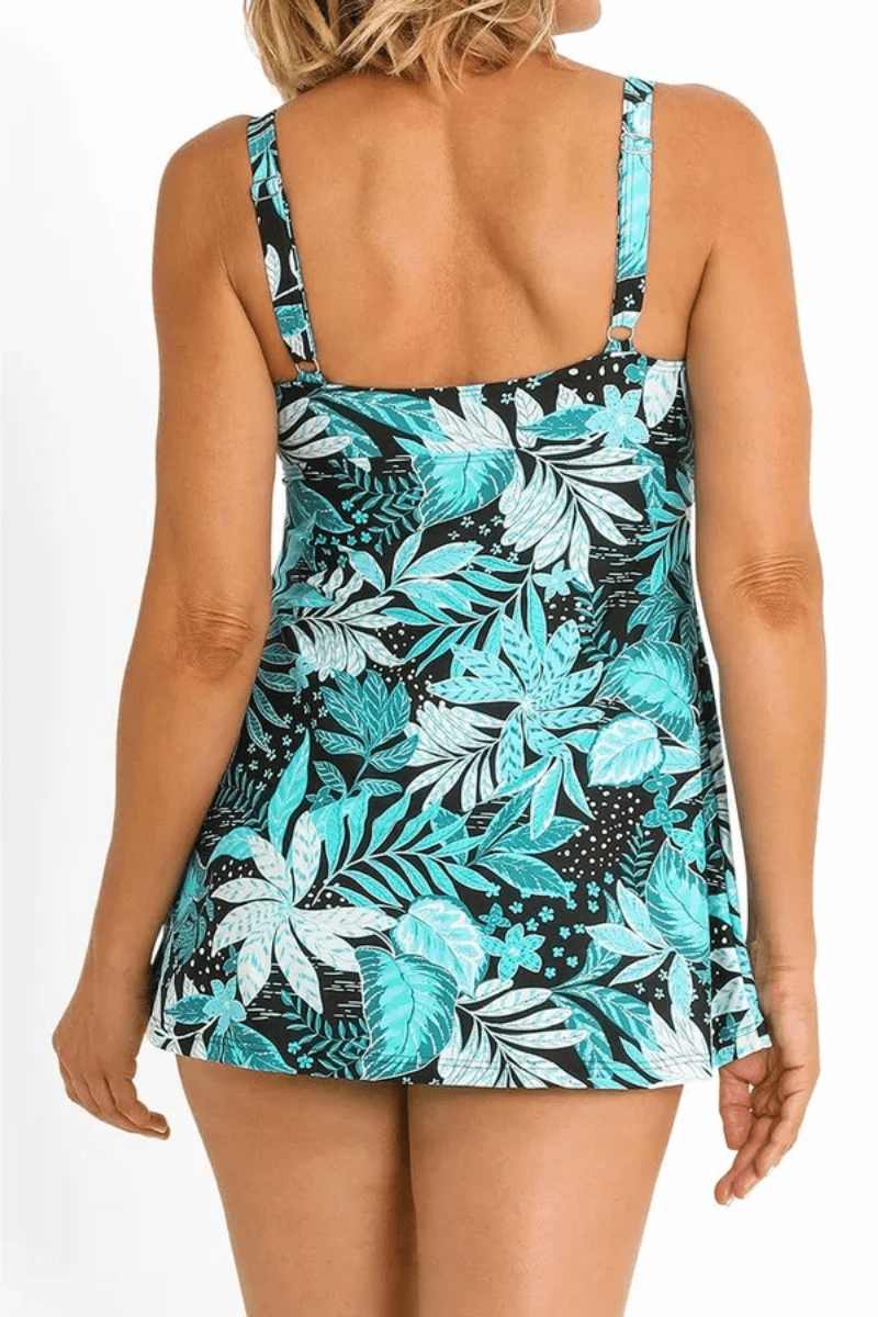 Jantzen Select Empire Swim Dress Aqua.