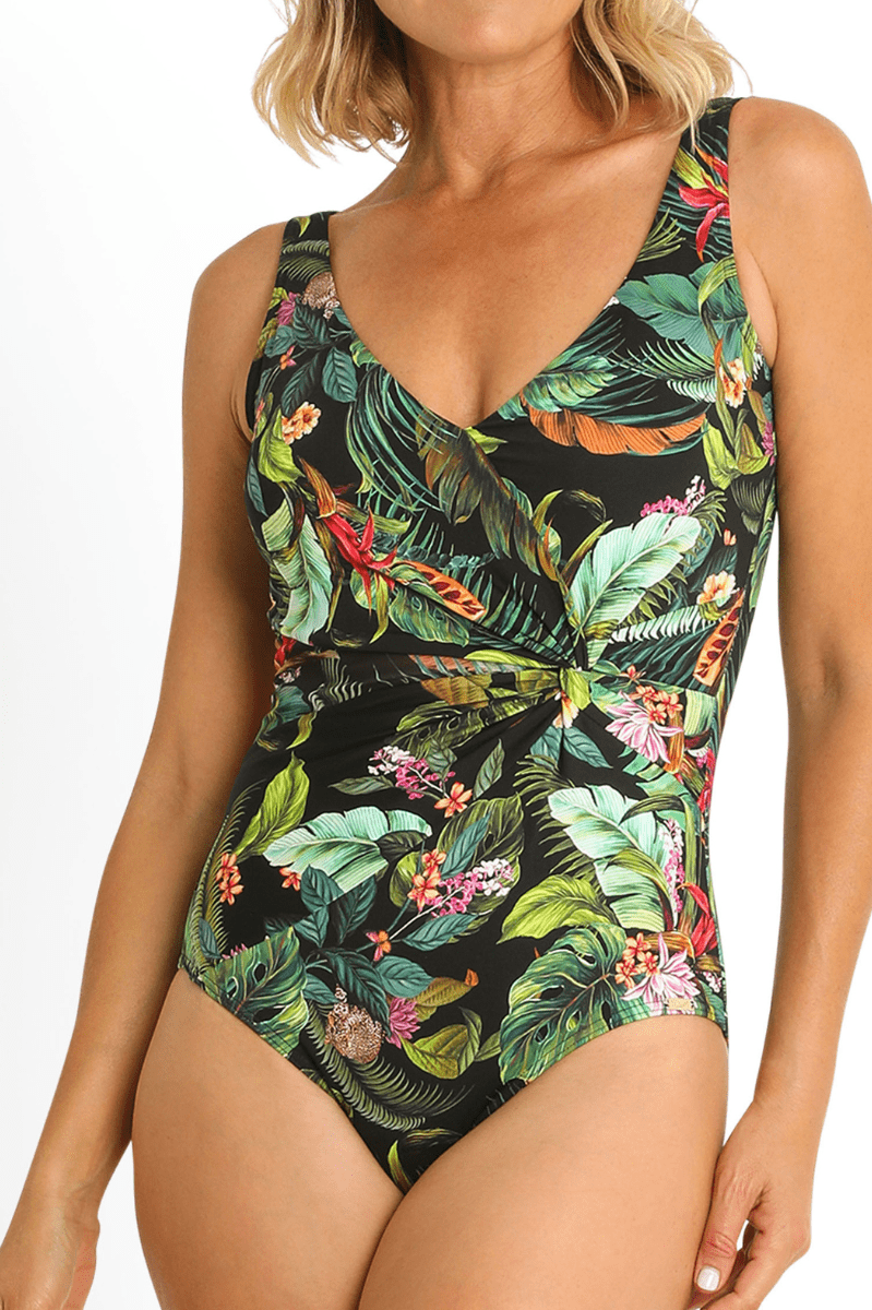 Jantzen Meka Gathered Twist One Piece.