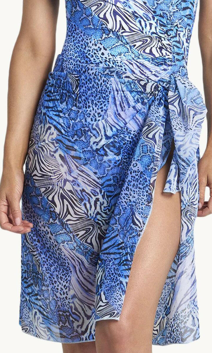 Jantzen Tigeress Midi Mesh Sarong - Navy.