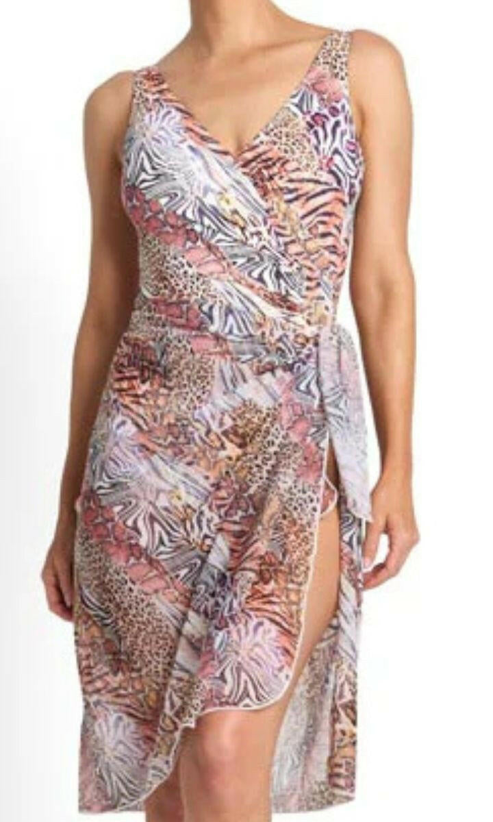 Jantzen Tigeress Midi Mesh Sarong - Skin.