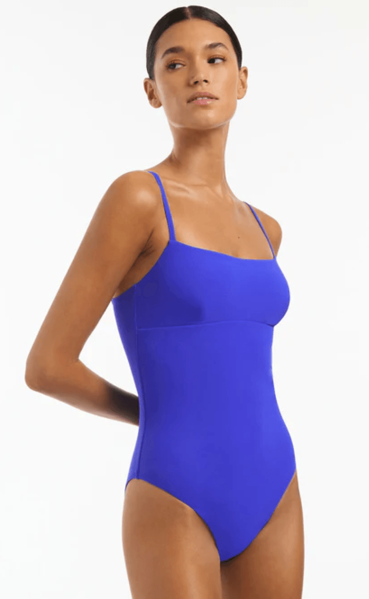 Jets Jet Set Minimal Tank One Piece Swimsuit Sapphire.