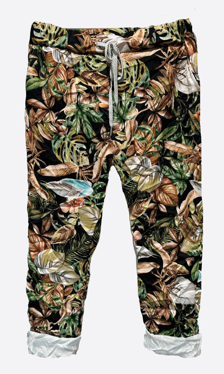 La Strada Poly Stretch Lightweight Jogger Black Leaf LSP21-70-221.