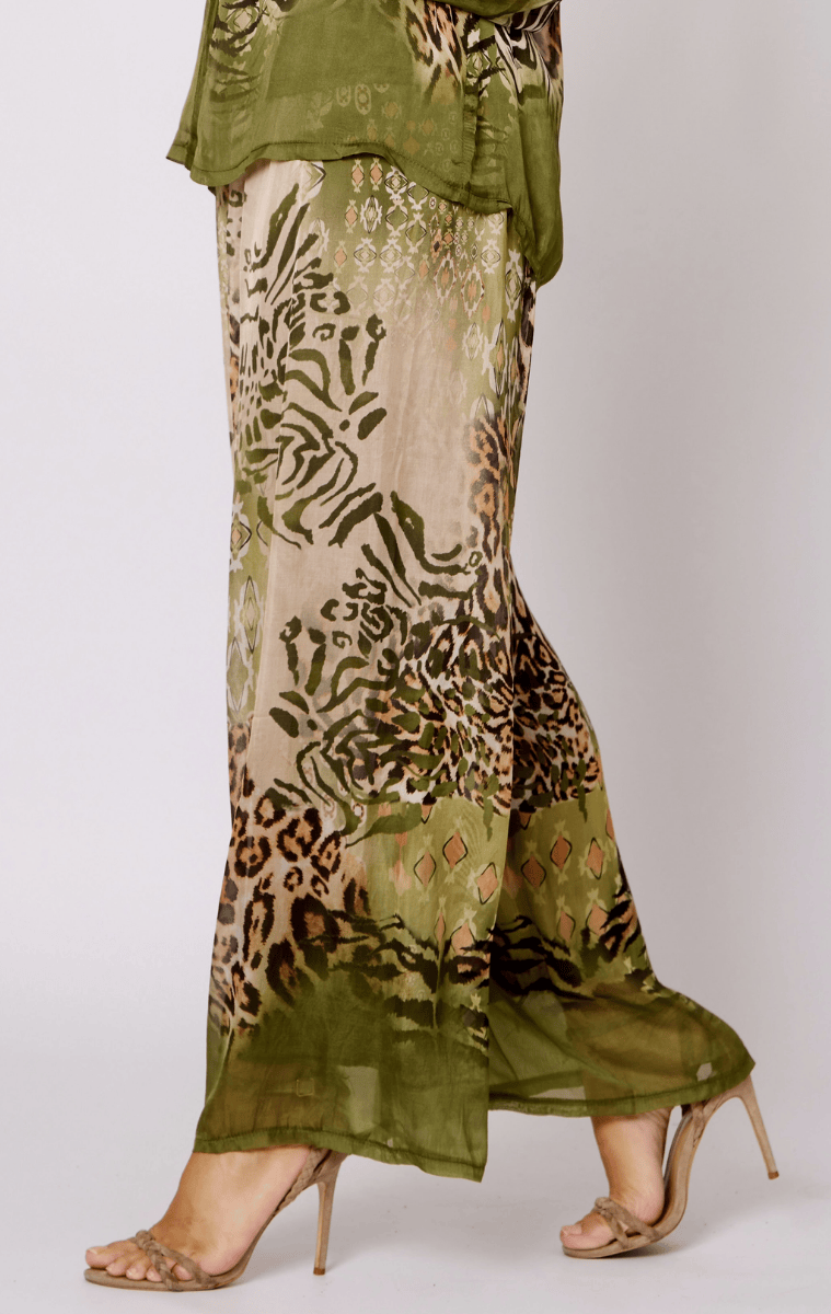 La Strada Silk Viscose Pant.