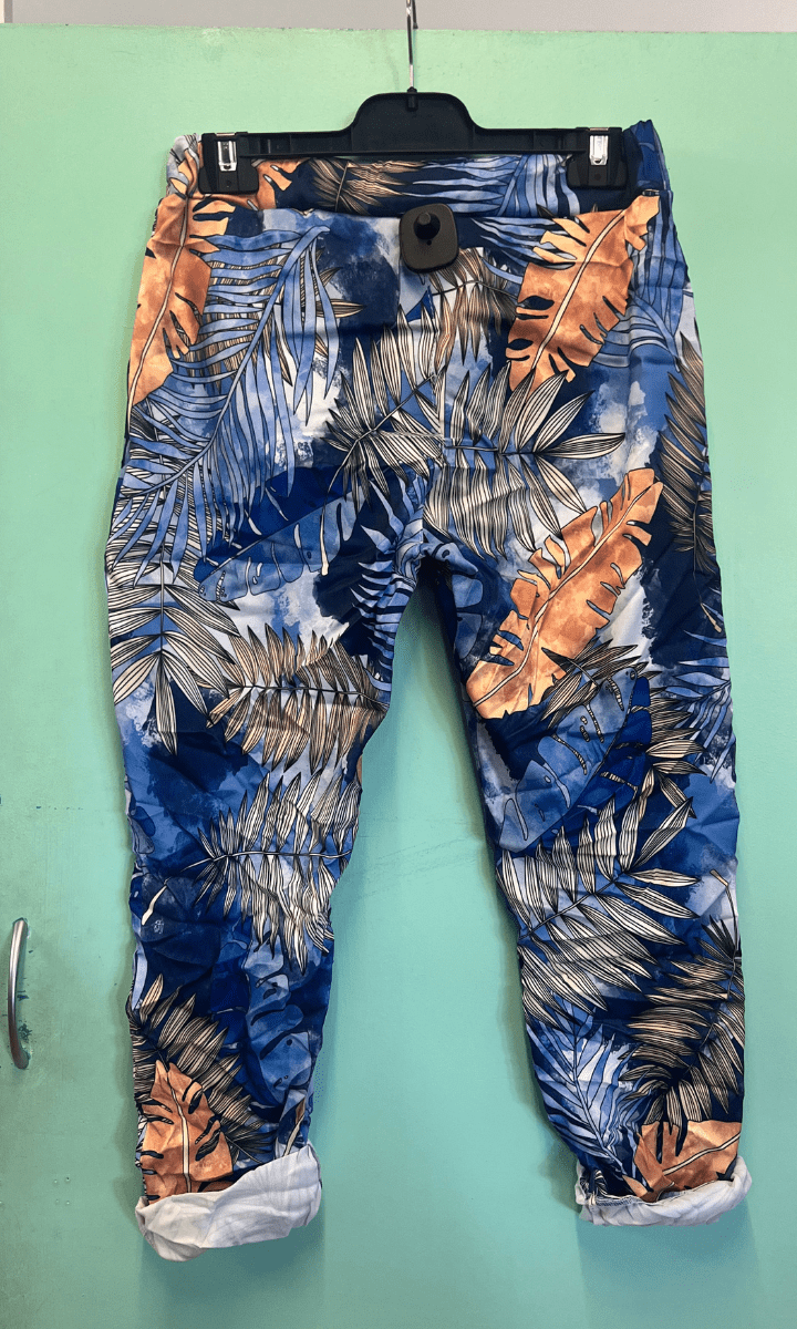 La Strada Stretch Jogger Elastane Viscose Pants Autumn Leaf.