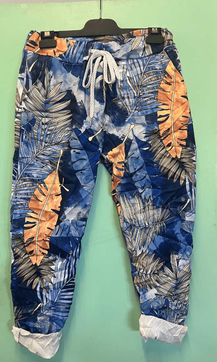 La Strada Stretch Jogger Elastane Viscose Pants Autumn Leaf.