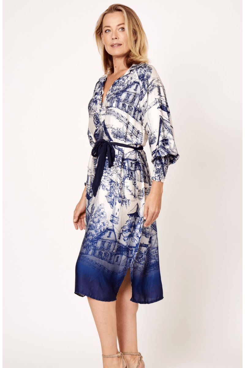 La Strada 100% Viscose Country Print Dress.