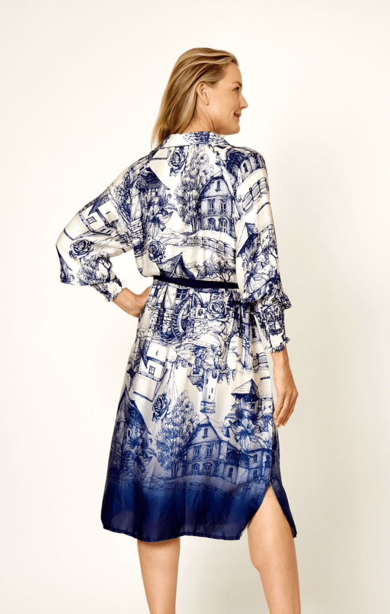 La Strada 100% Viscose Country Print Dress.