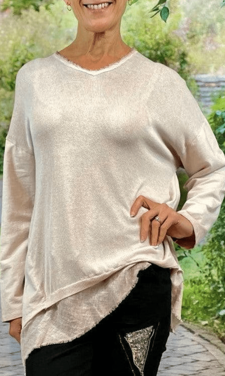 La Strada Linen Cotton Top.