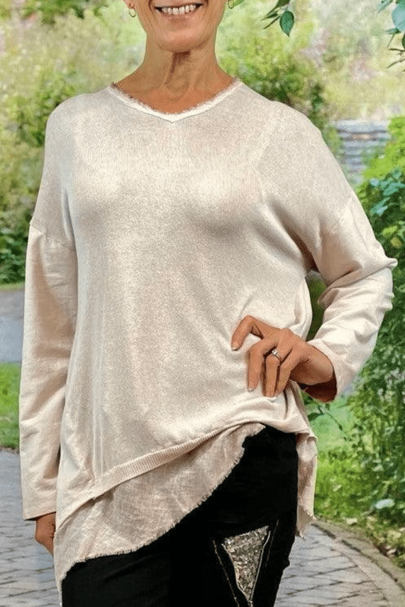 La Strada Linen Cotton Top.