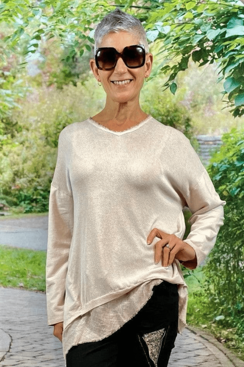 La Strada Linen Cotton Top.