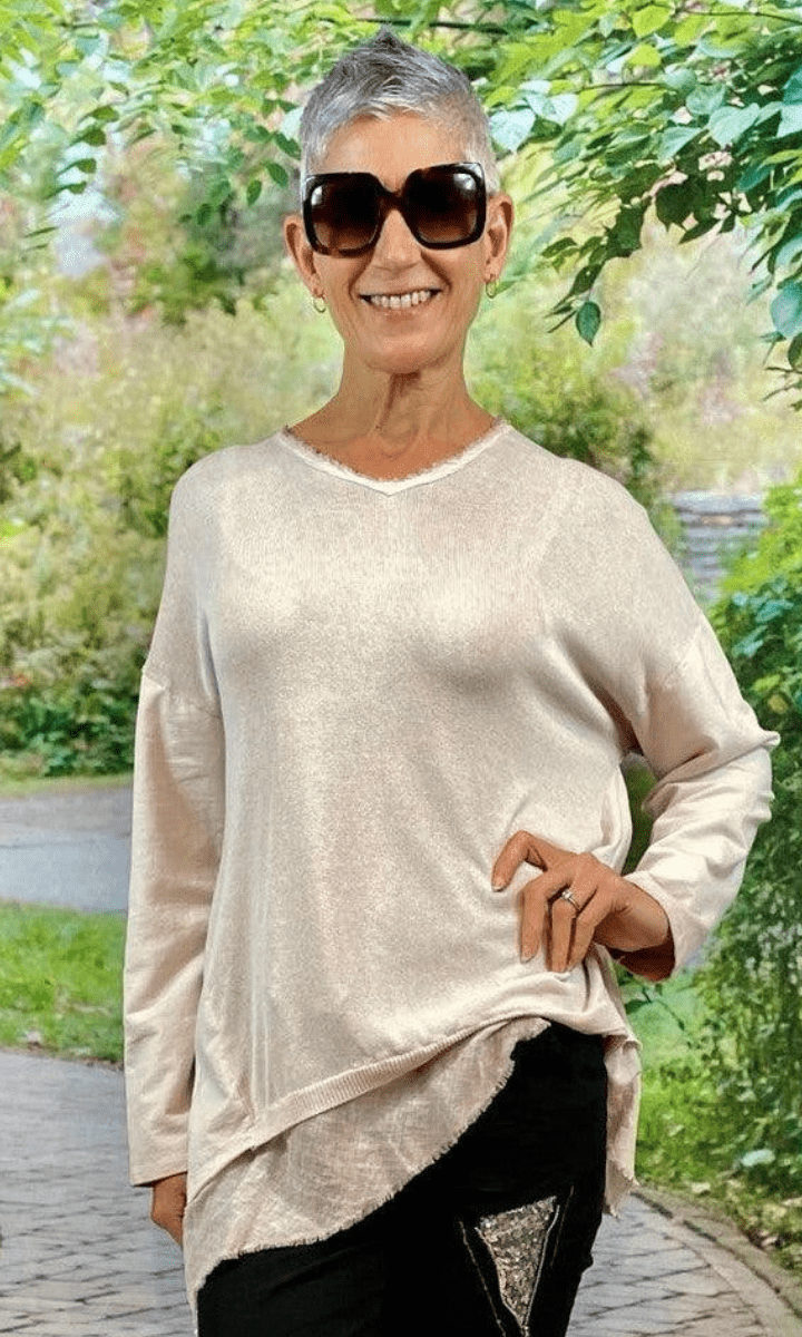 La Strada Linen Cotton Top.