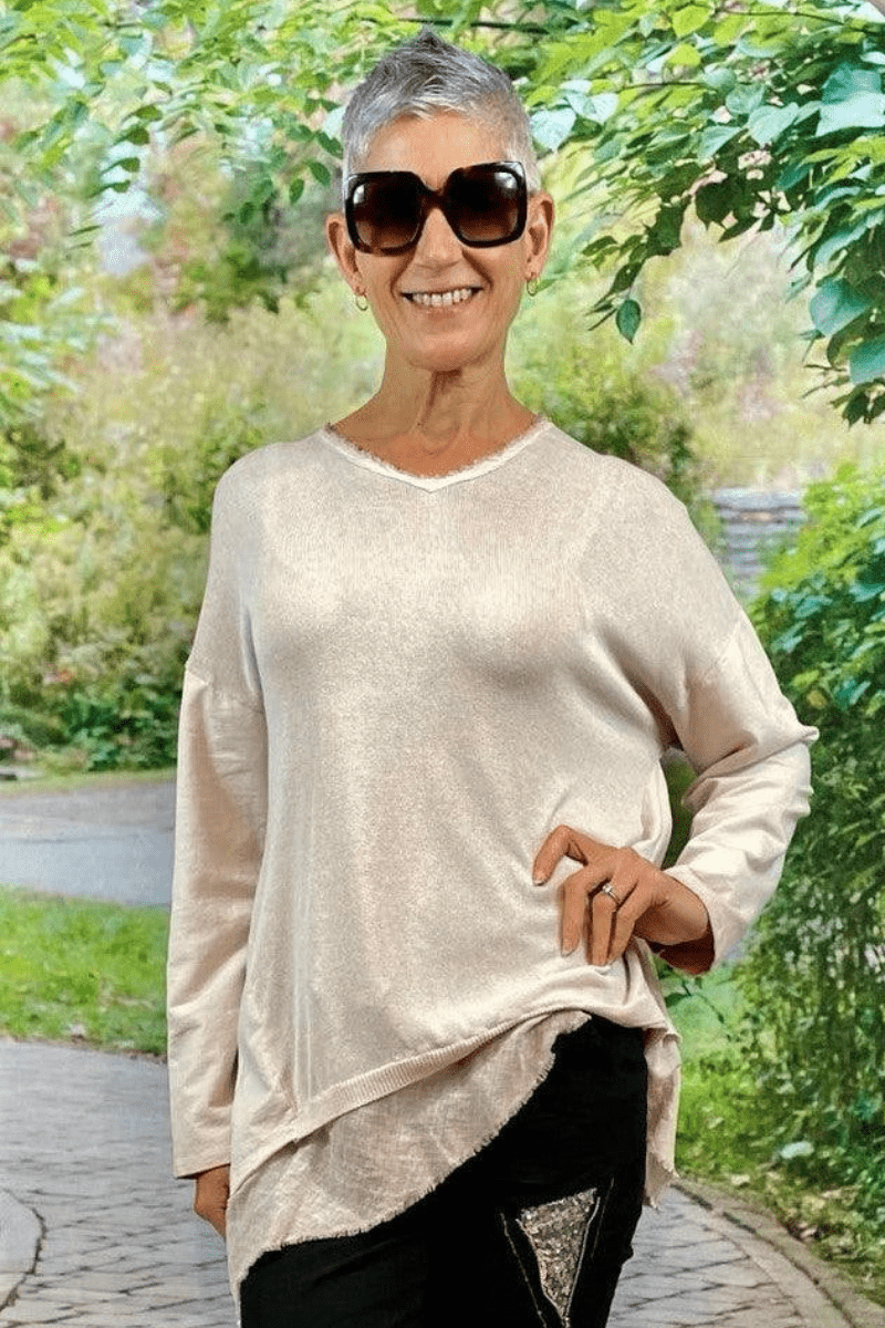 La Strada Linen Cotton Top.