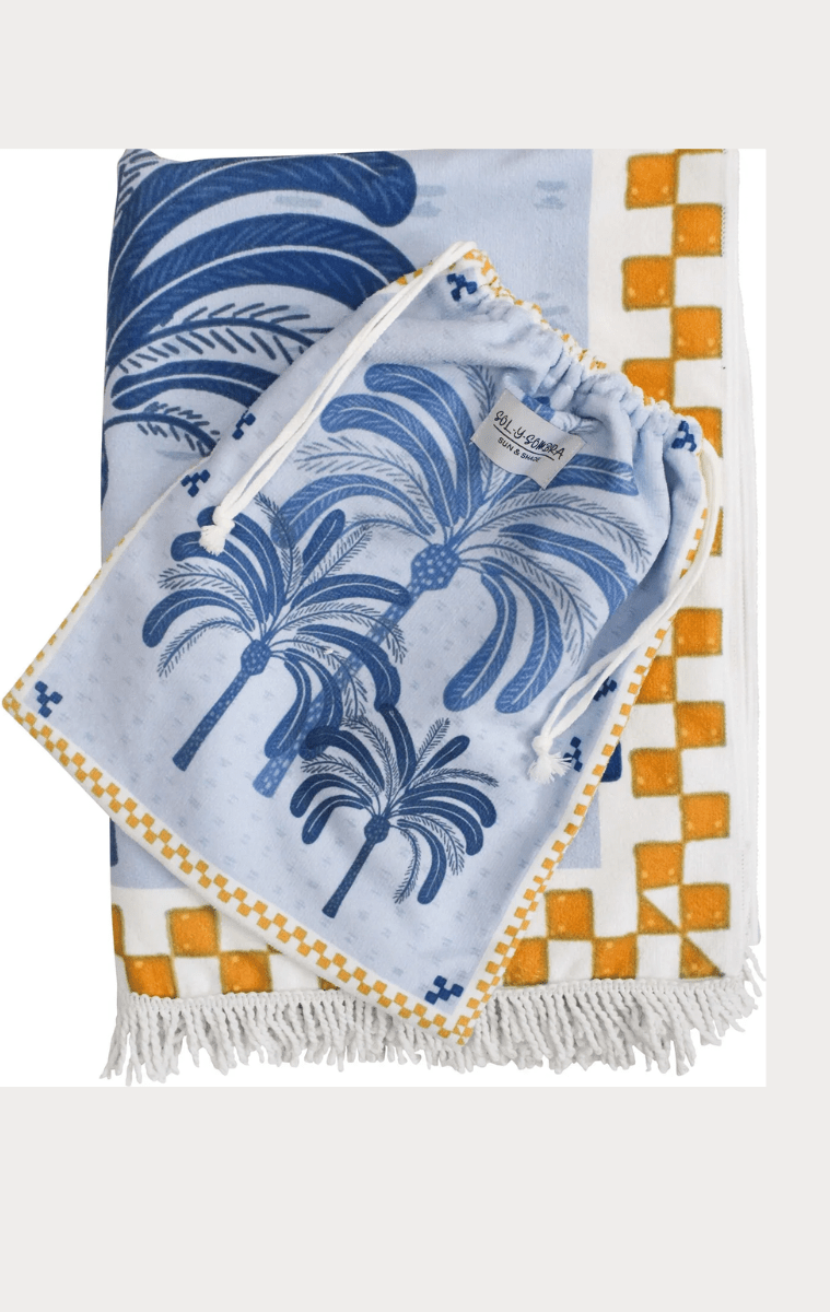 La Vida Xtra Large Sand Free Beach Towel - Palm Breeze.