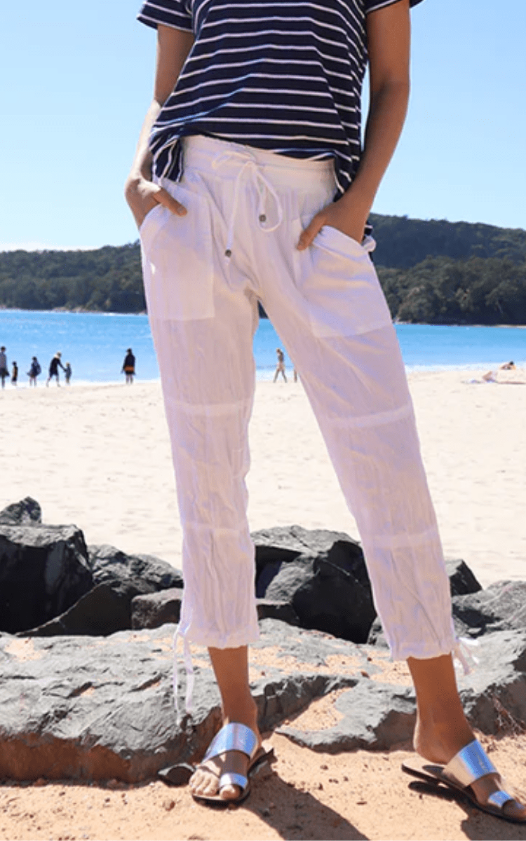 Lula Life Beach Pant White.