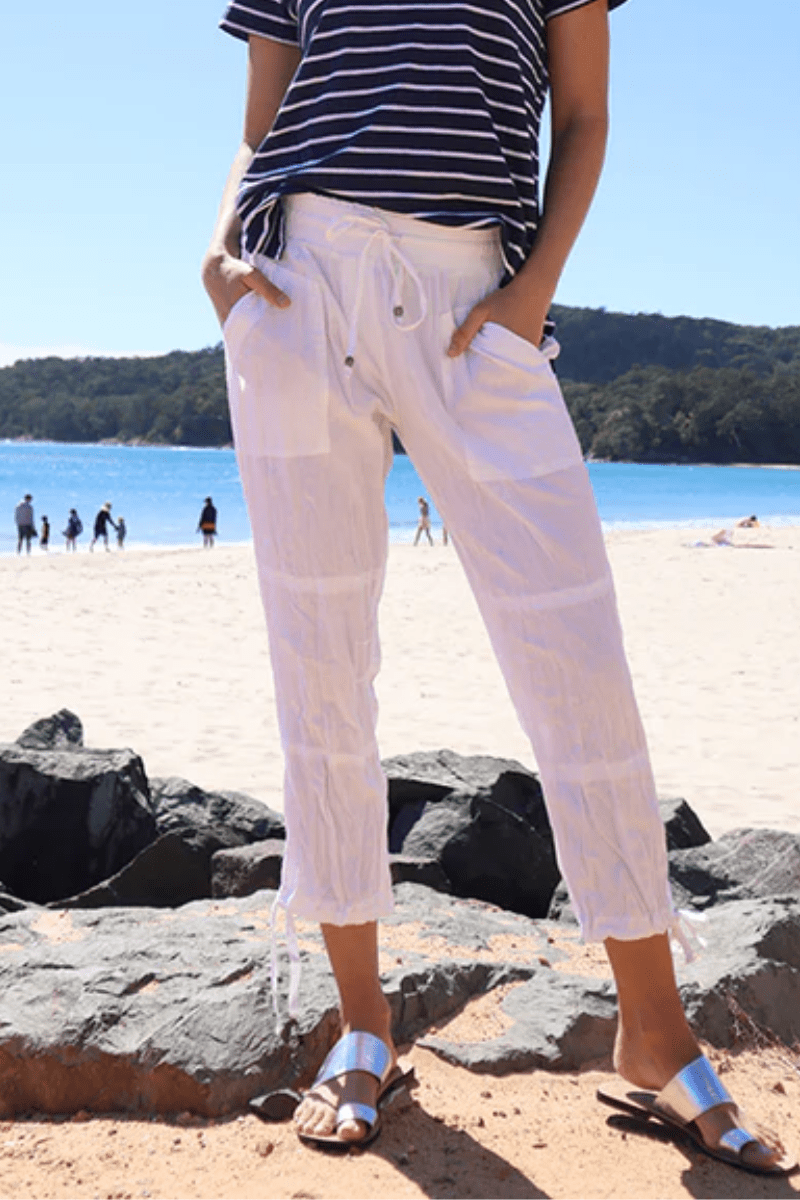 Lula Life Beach Pant White.