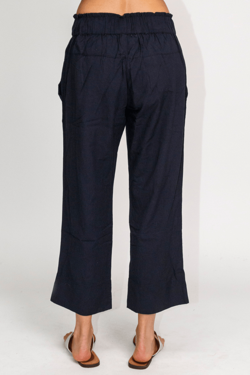 Lula Life Kona Navy Cropped Pant.