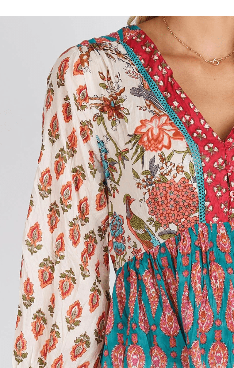 Lula Life Curtis Multi Top On Sale.