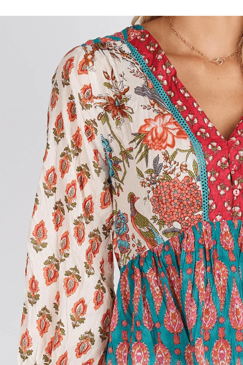 Lula Life Curtis Multi Top On Sale.