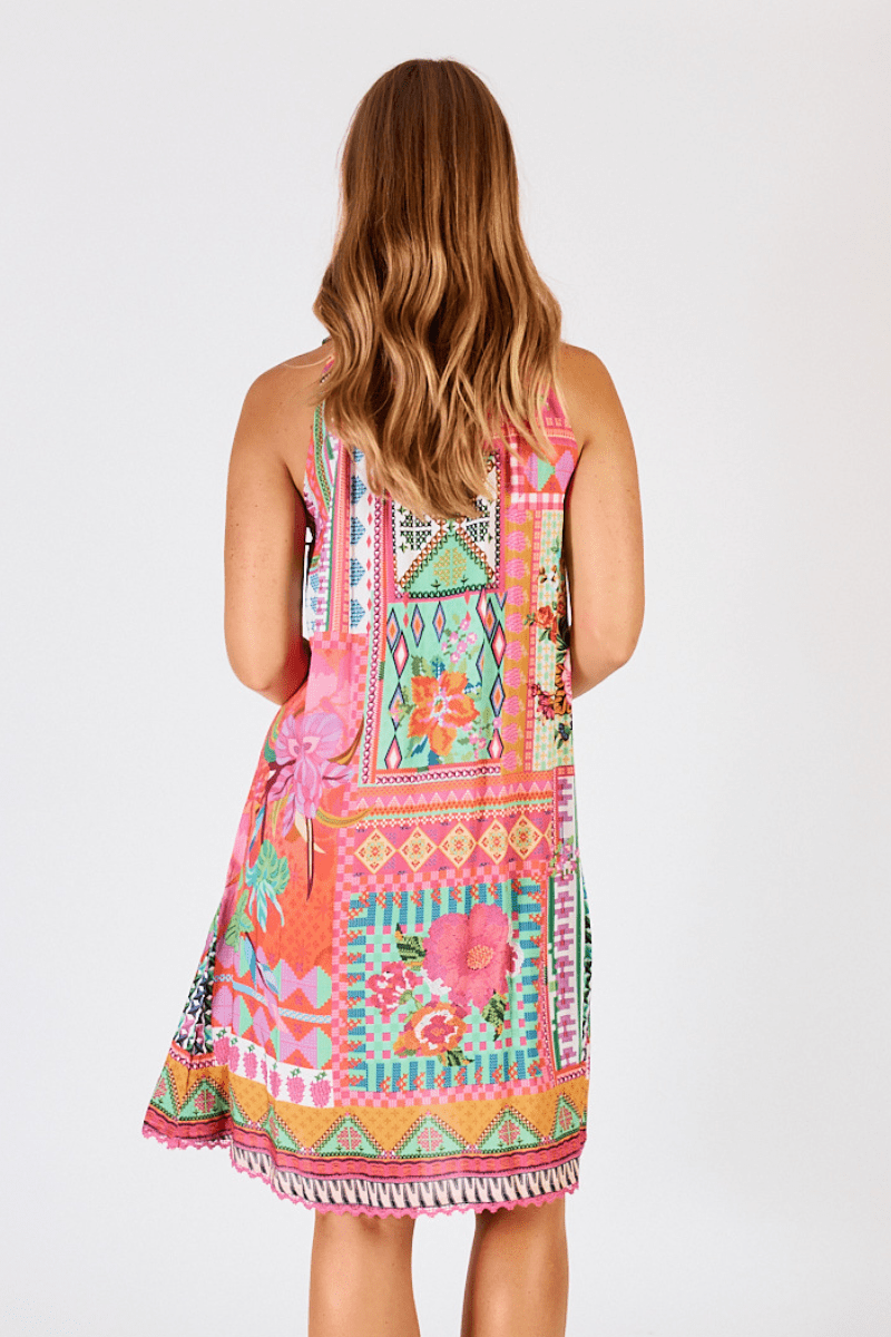 Lula Life Vivone Sundress Melon.