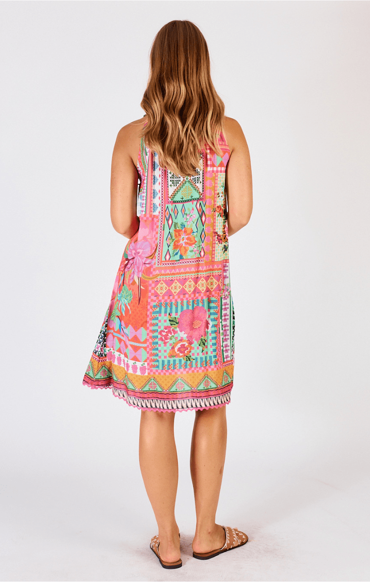 Lula Life Vivone Sundress Melon.