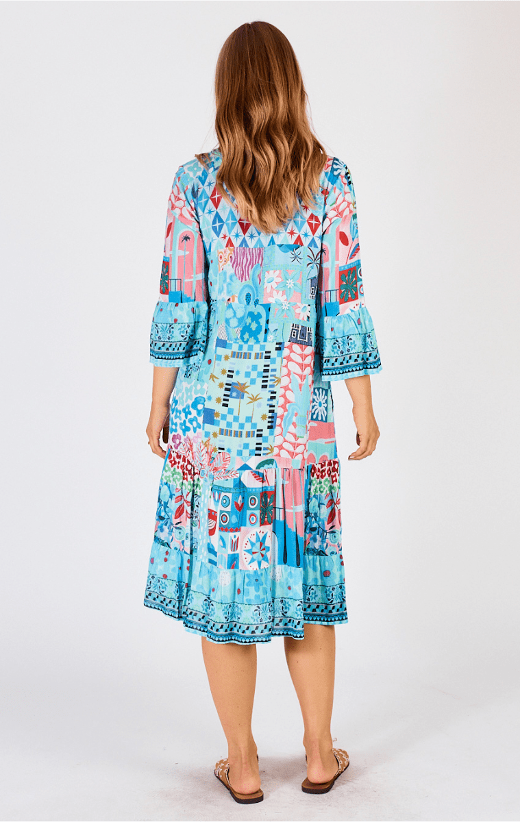 Lula Life Aliah Midi Lagoon Dress.