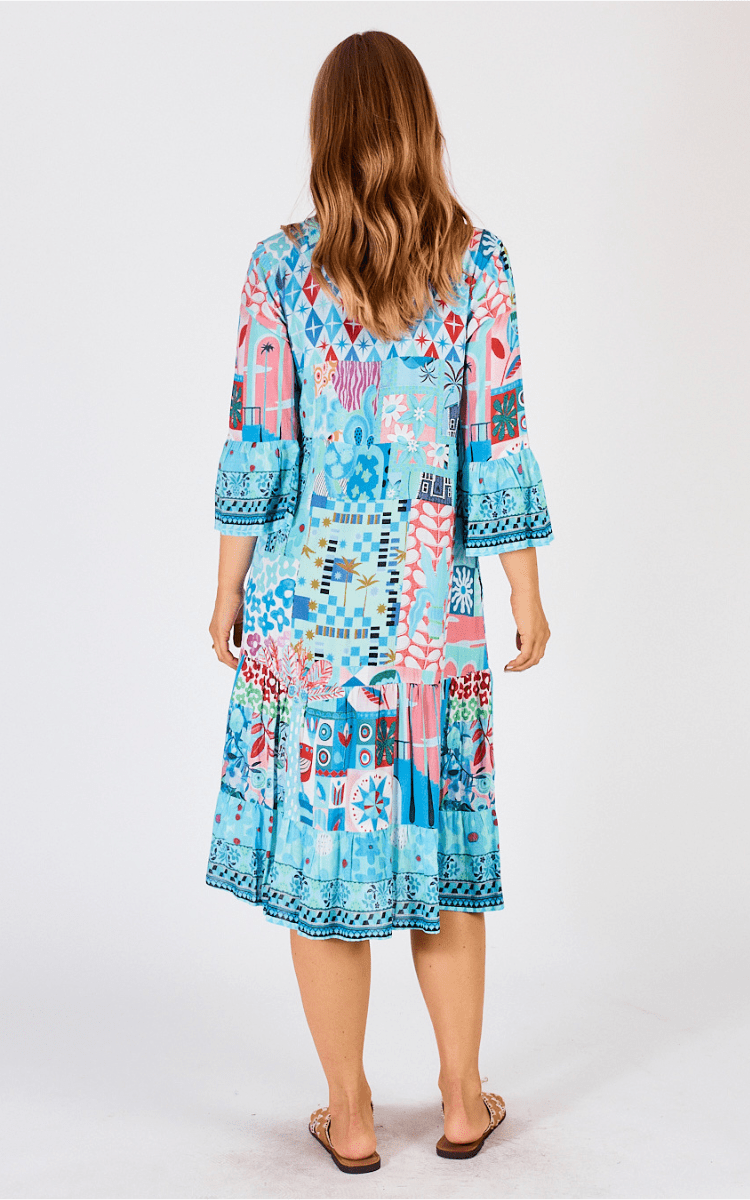 Lula Life Aliah Midi Lagoon Dress.