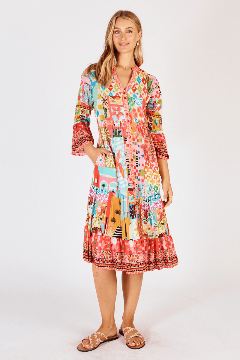 Lula Life Aliah Midi Orchid Dress.