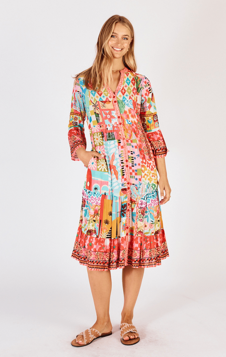 Lula Life Aliah Midi Orchid Dress.