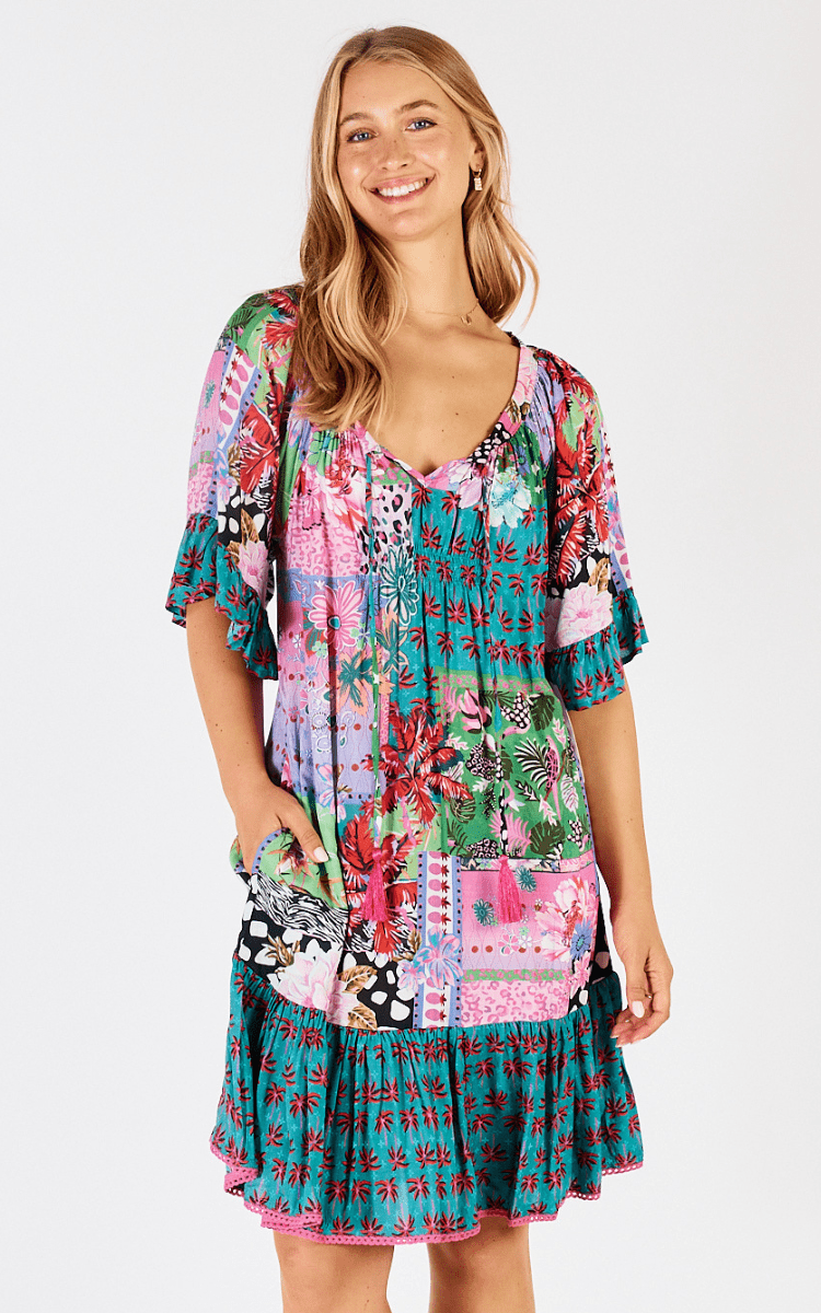 Lula Life Avoca Dress Lagoon.