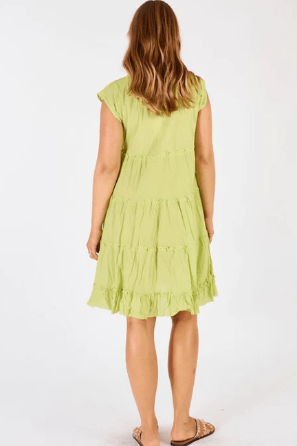 Lula Life Gwen Dress Lime.