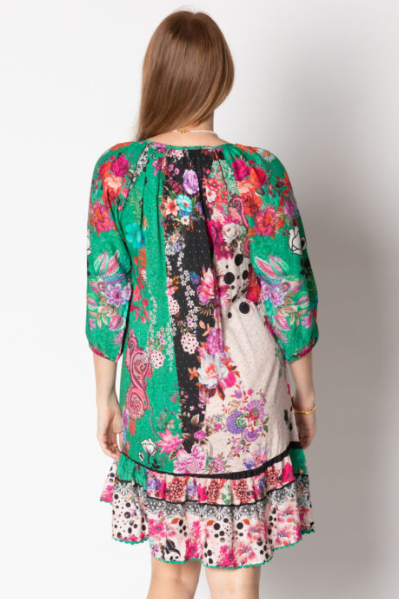 Lula Life Jacinta Shirred Dress - Sea.