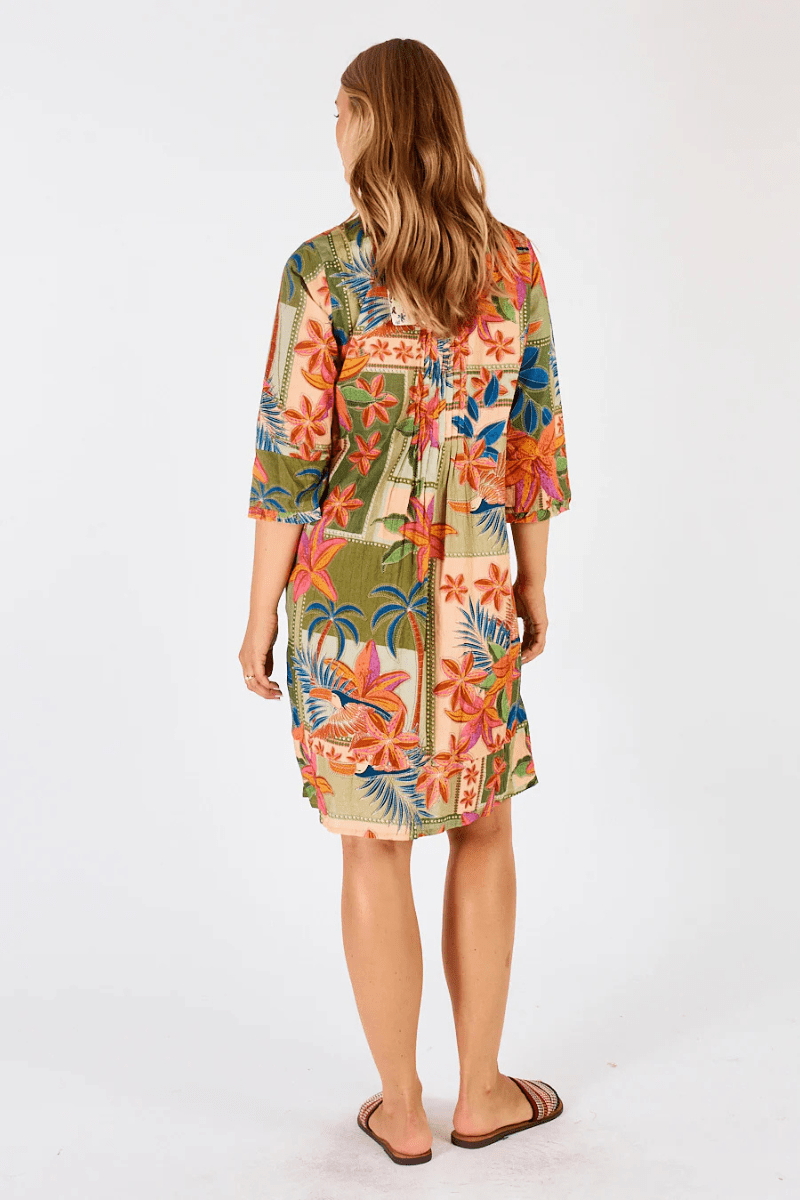 Lula Life Jemma Tuck Dress Olive.