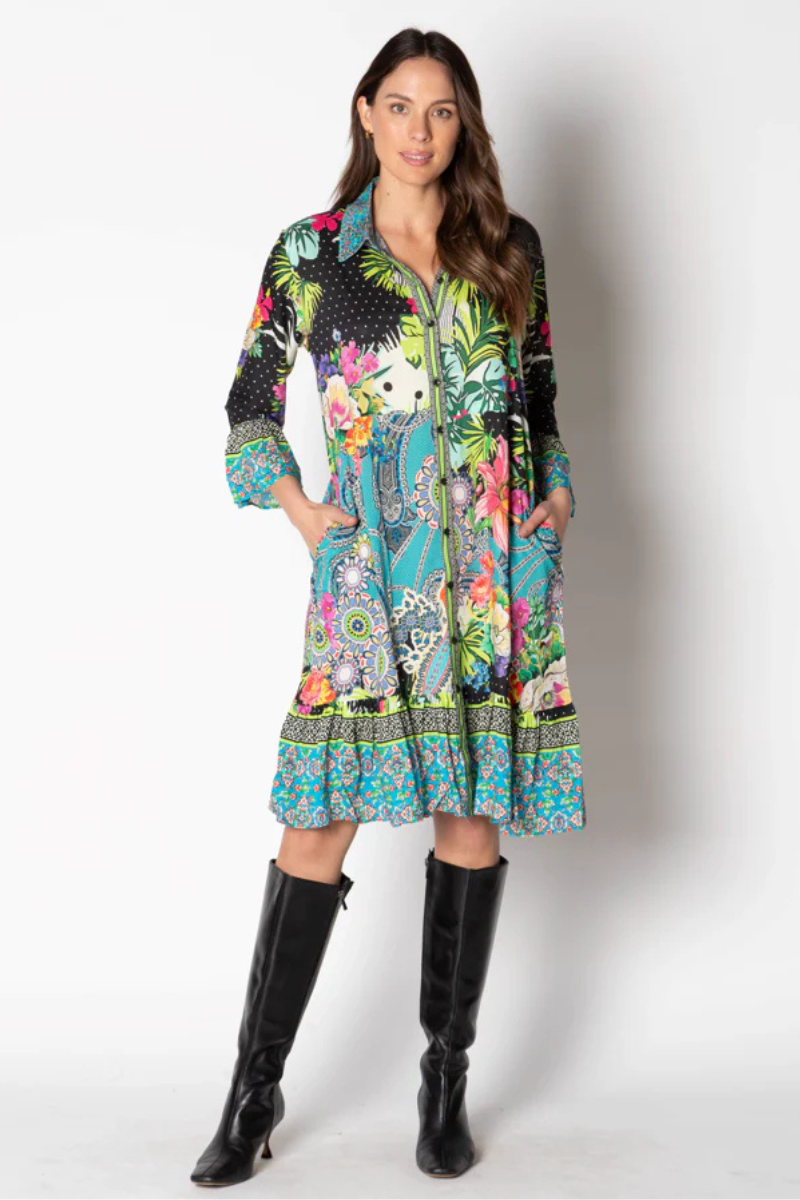 Lula Life Josephina Button Dress.