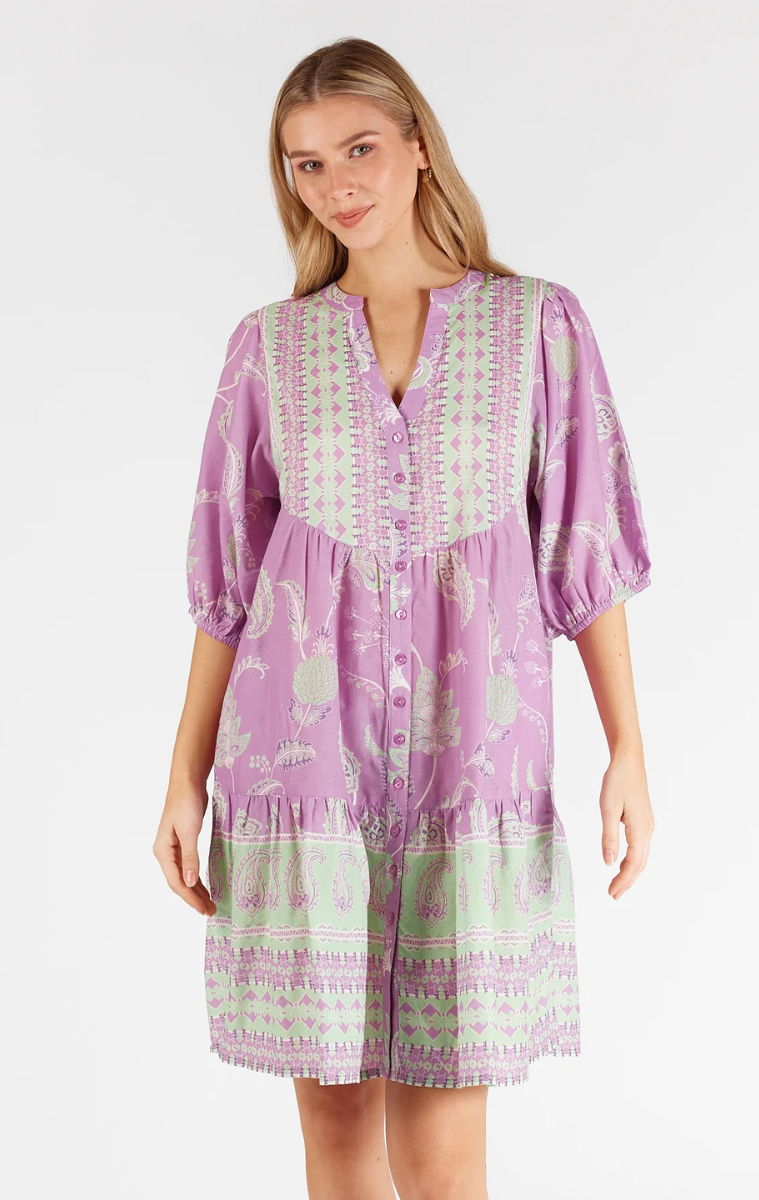 Lula Life Gianna Dress - Orchid.