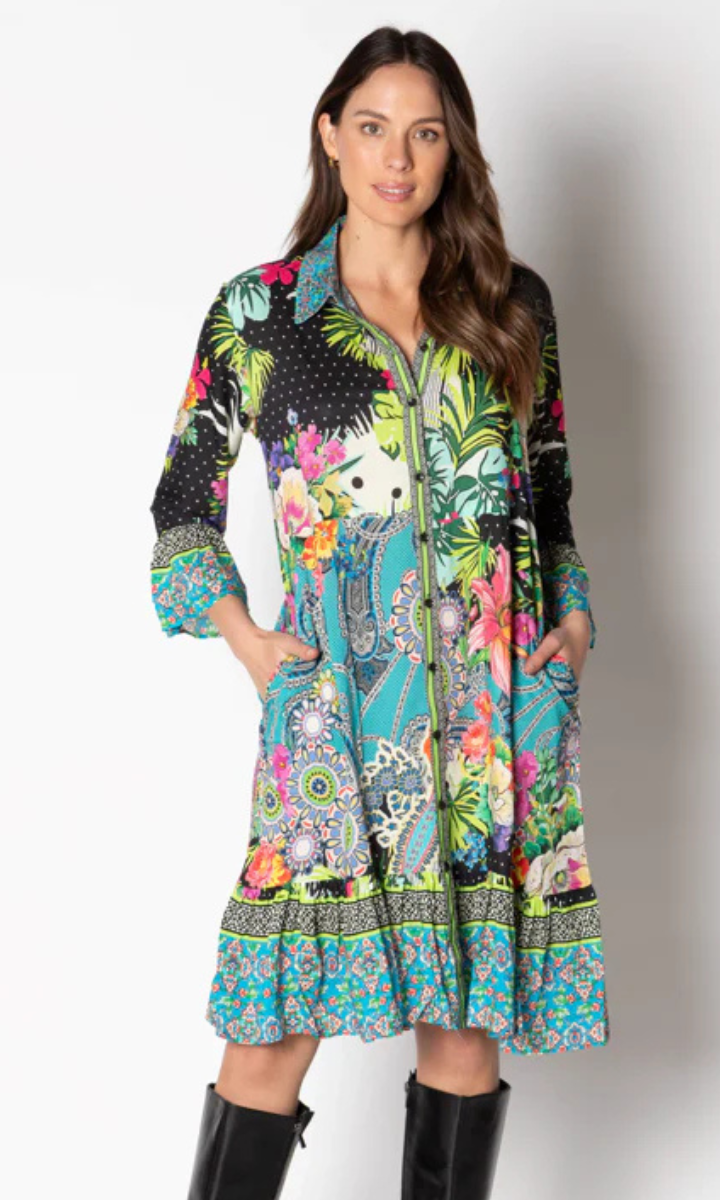 Lula Life Josephina Button Dress.