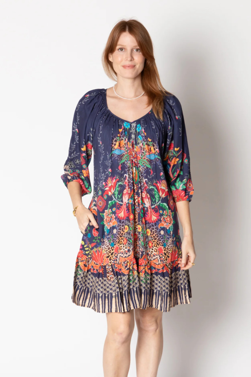 Lula Life Ximena Shirred Dress.