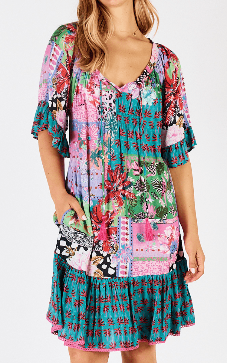 Lula Life Avoca Dress Lagoon.