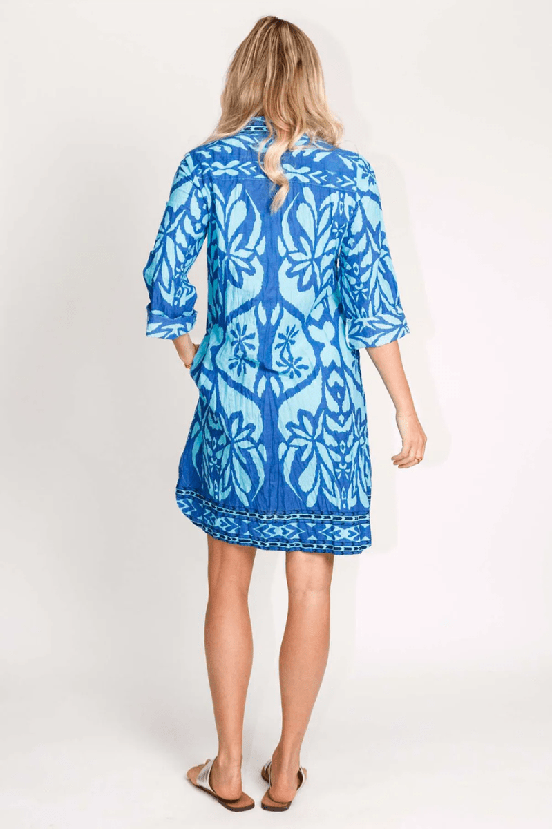 Lula Life Sorrento Shirt Dress Ocean.