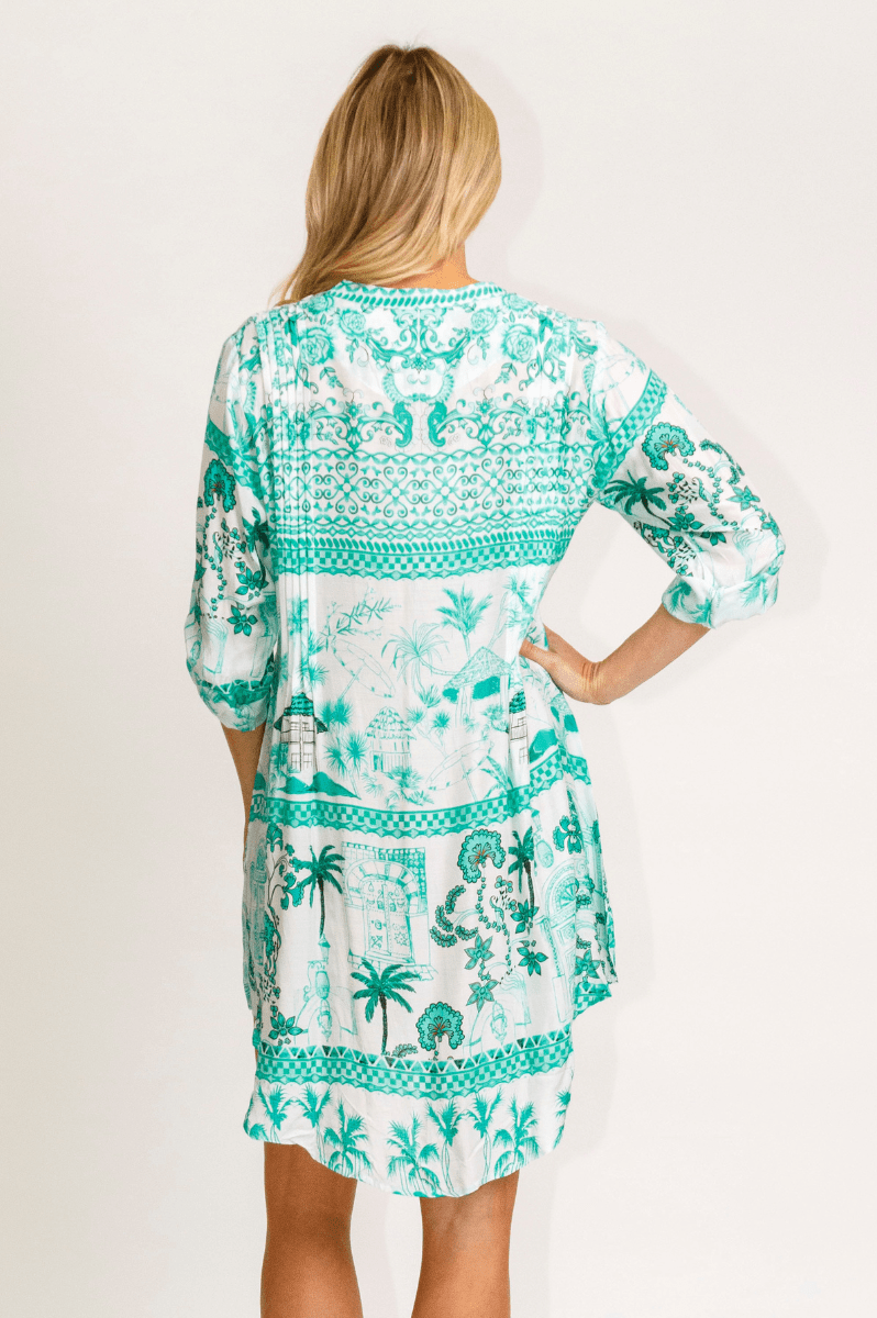 Lula Life Moffat Long Sleeve Top Sea Green.