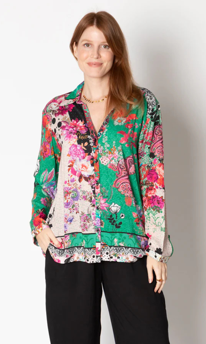 Lula Life Jacinta Shirt - Sea.