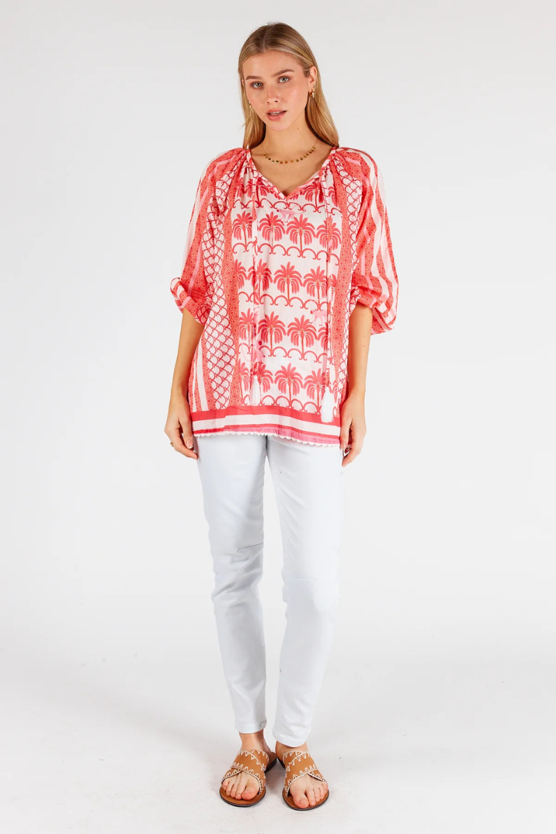 Lula Life Blakely Top - Melon.