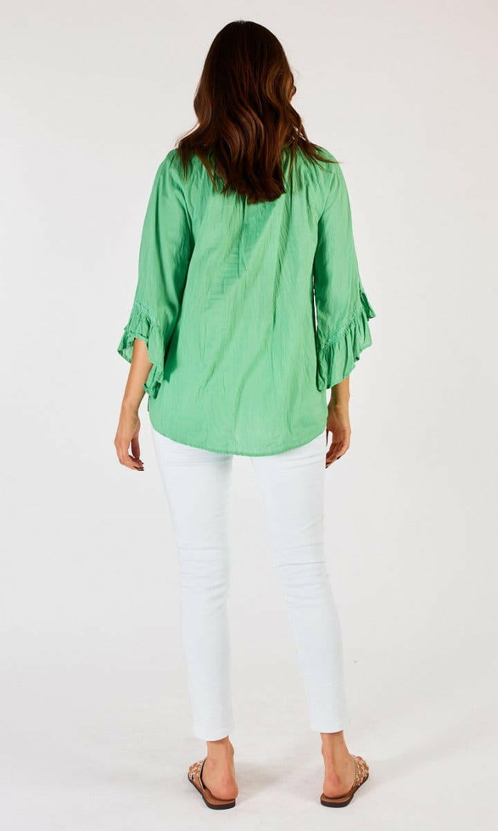 Lula Life Chloe Cotton Top Sea.