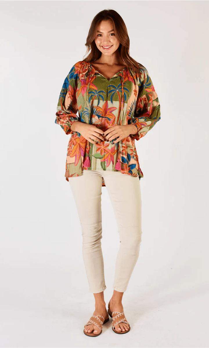 Lula Life Jemma Top Olive.